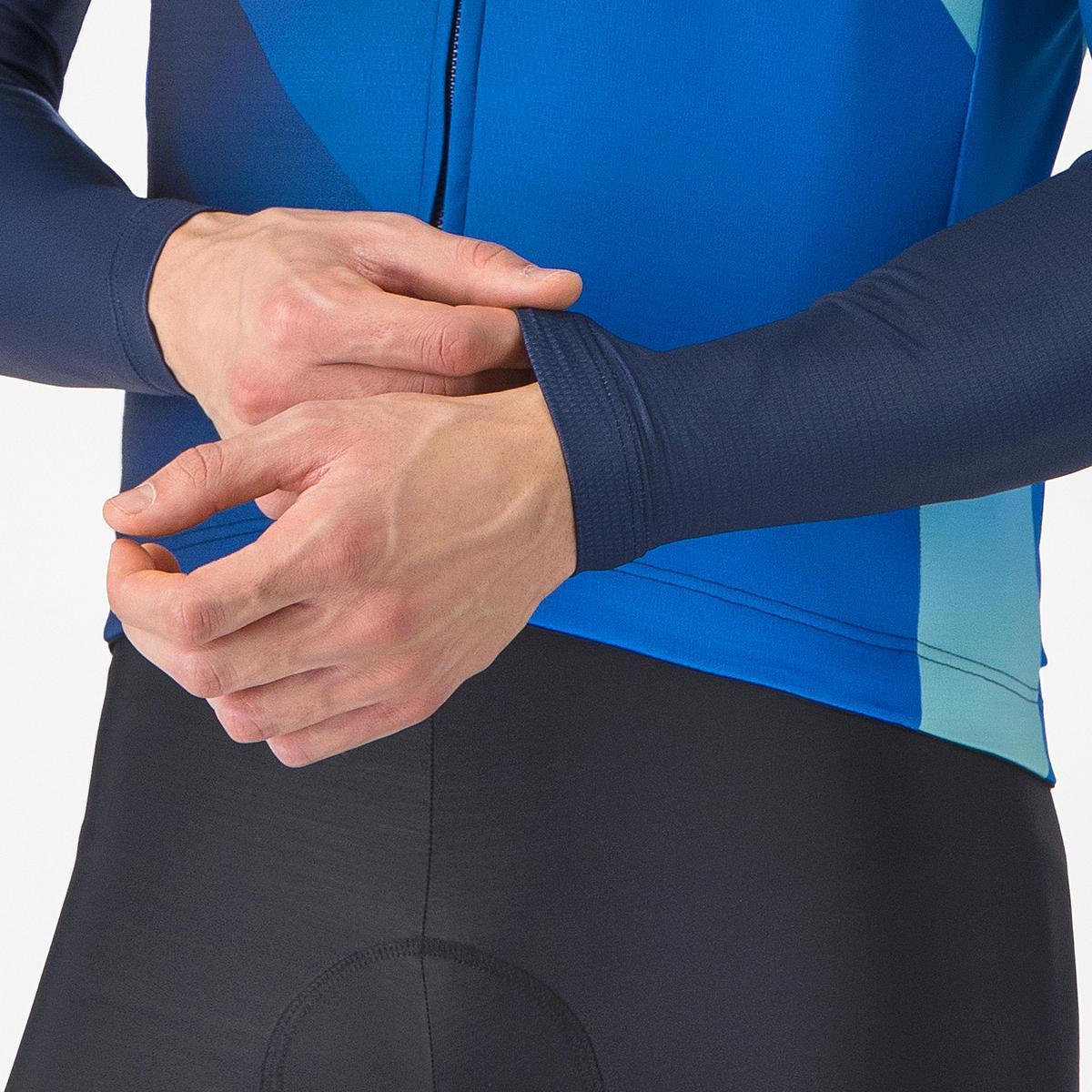 CASTELLI AMPLIFY THERMAL JERSEY BELGIAN BLUE/AZZURRO ITALIA-PO