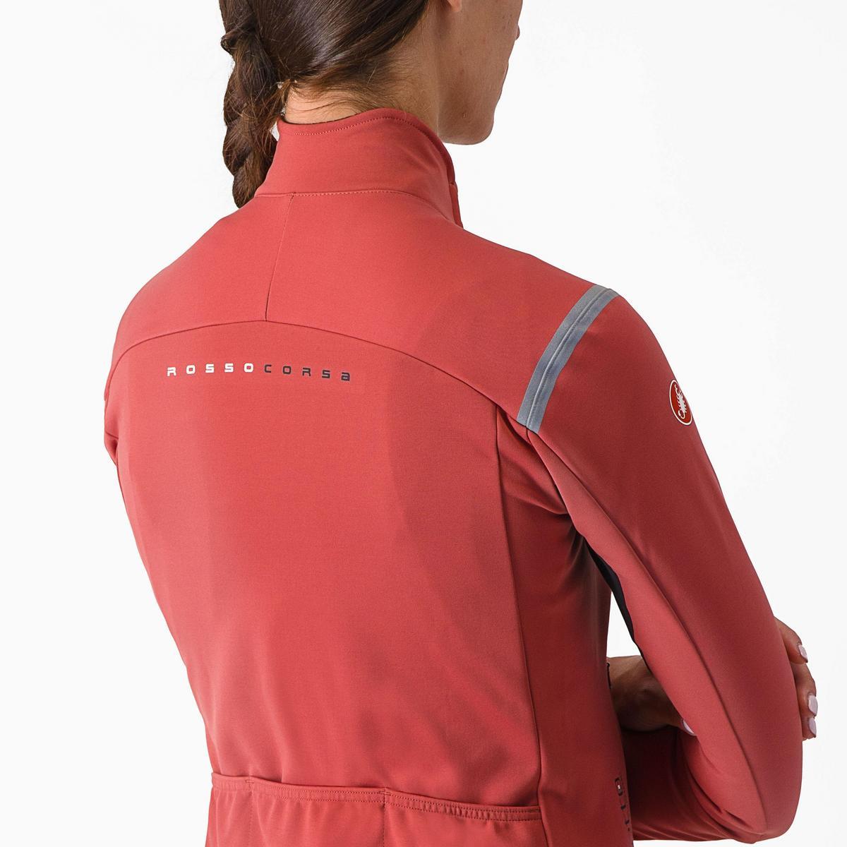 CASTELLI PERFETTO RoS 2 WOMENS JACKET MINERAL RED/SILVER REFLEX