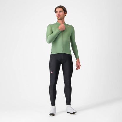 CASTELLI ESPRESSO THERMAL JERSEY GREEN PEPPER/DEEP GREEN