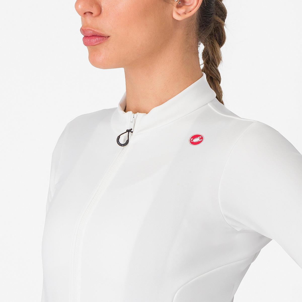 CASTELLI ESPRESSO THERMAL WOMENS JERSEY IVORY/SILVER MOON
