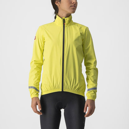 CASTELLI EMERGENCY 2 WOMENS RAIN JACKET BRILLIANT YELLOW