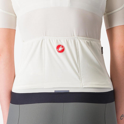CASTELLI ESPRESSO  WOMENS JERSEY IVORY/DARK GRAY