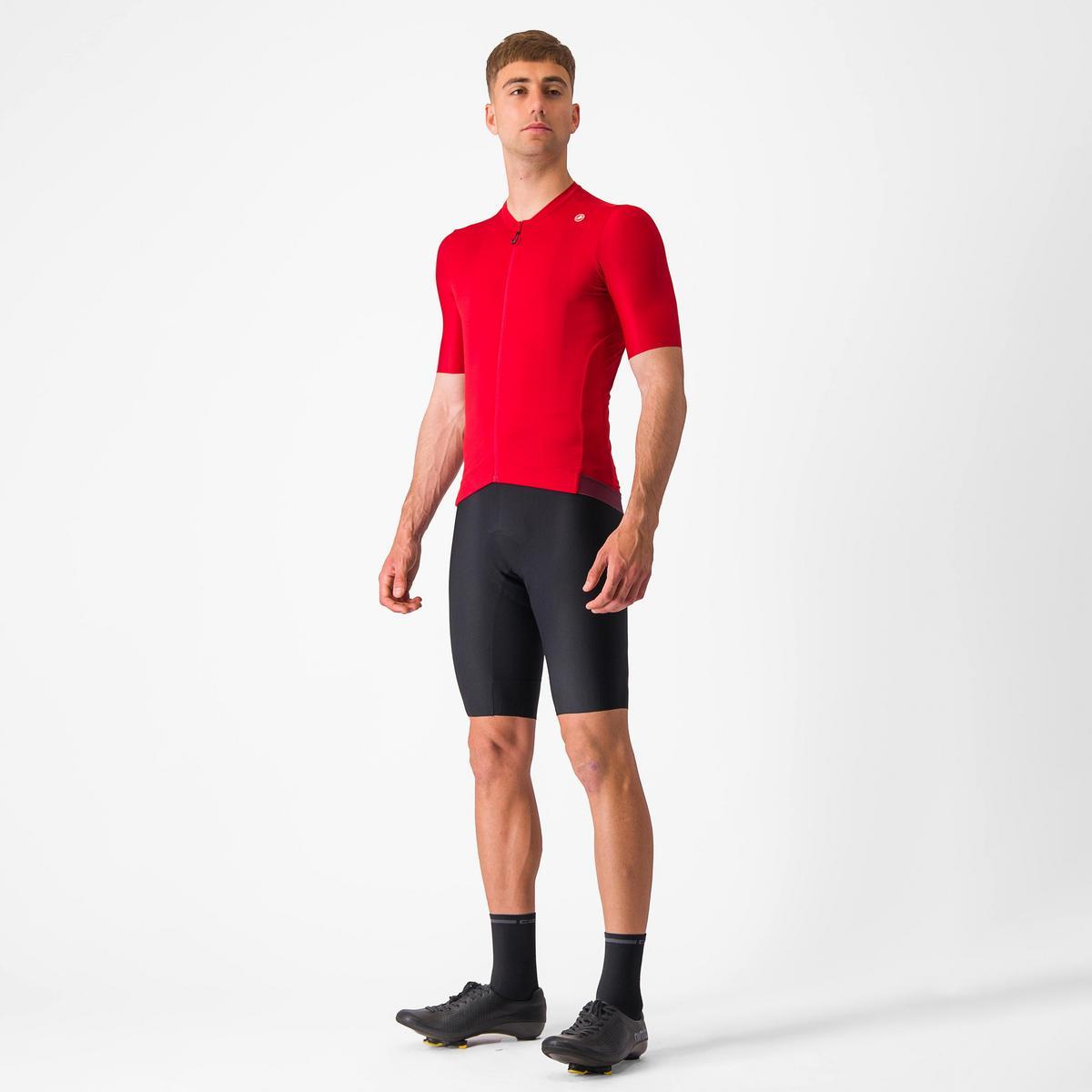 CASTELLI ESPRESSO JERSEY RICH RED/DEEP BORDEAUX