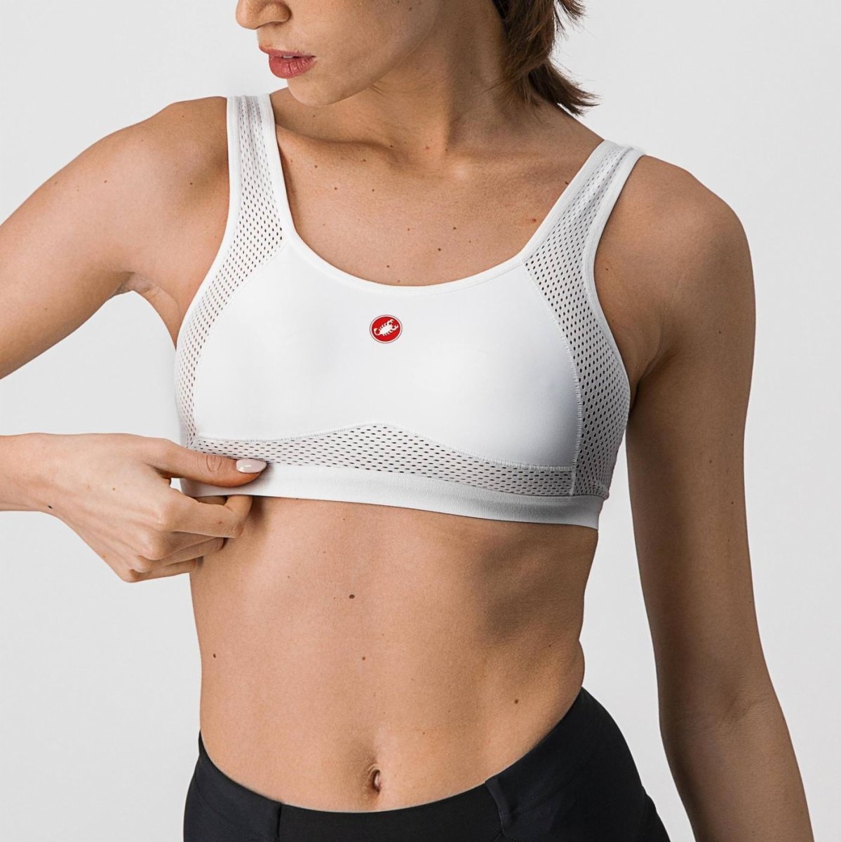 CASTELLI ROSSO CORSA BRA WHITE