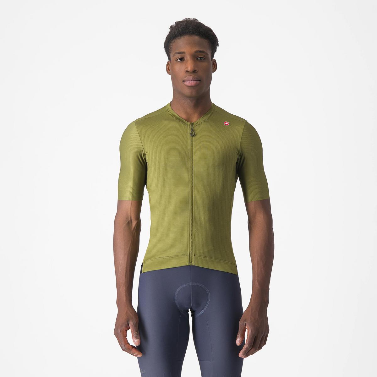 CASTELLI ESPRESSO JERSEY SAGE/ELECTRIC LIME