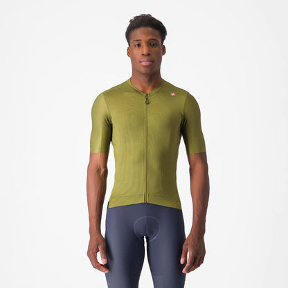 CASTELLI ESPRESSO JERSEY SAGE/ELECTRIC LIME