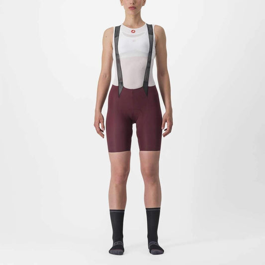 CASTELLI FREE AERO RC WOMENS BIBSHORT DEEP BORDEAUX
