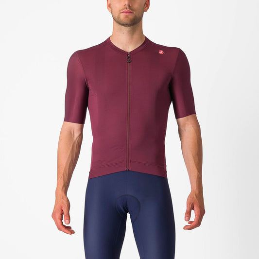 CASTELLI ESPRESSO JERSEY DEEP BORDEAUX/SILVER MOON