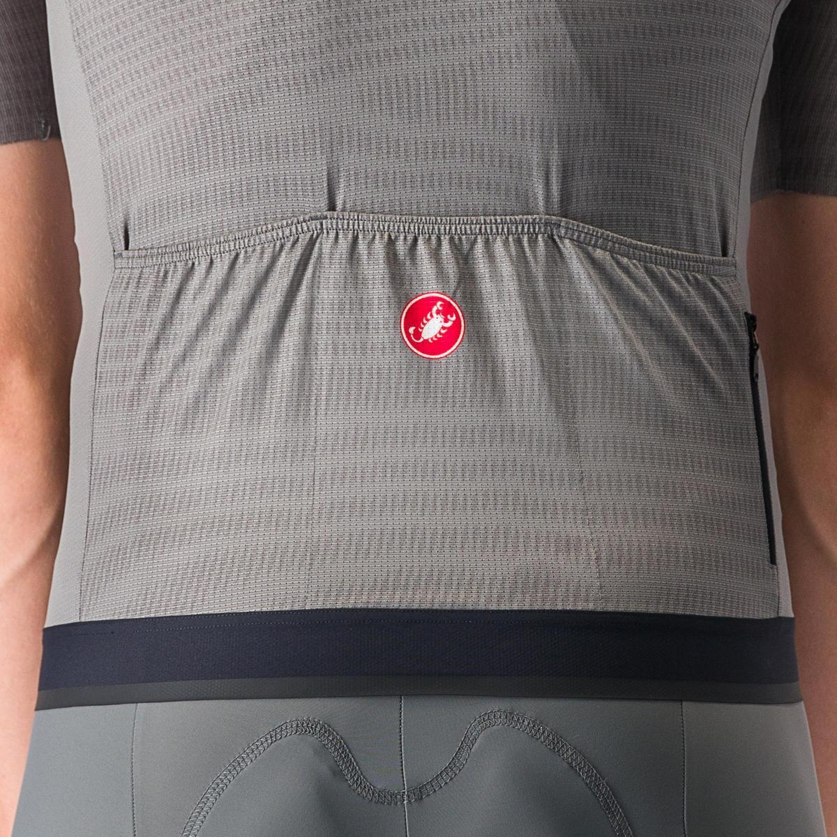 CASTELLI UNLIMITED ENDURANCE JERSEY GUNMETAL GRAY/CLAY