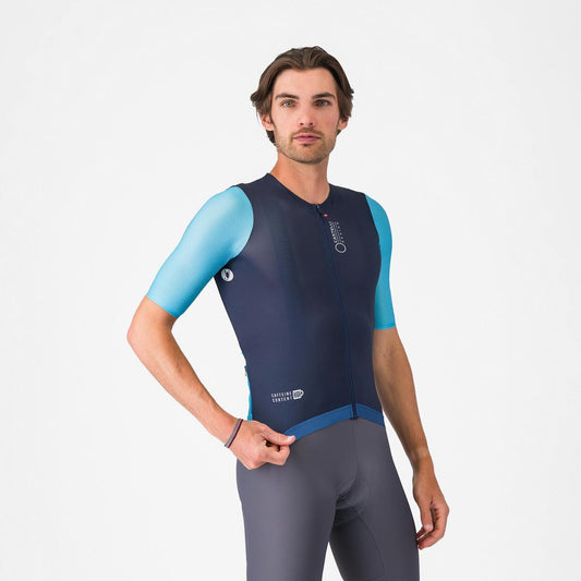 CASTELLI CORRETTO JERSEY BELGIAN BLUE/BLUE FIAMMA-WHITE