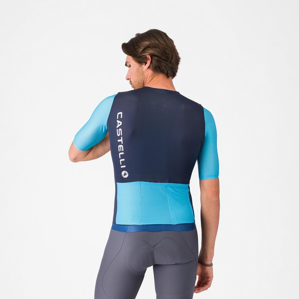 CASTELLI CORRETTO JERSEY BELGIAN BLUE/BLUE FIAMMA-WHITE