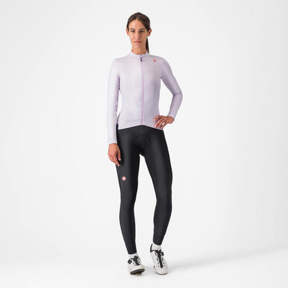 CASTELLI ESPRESSO THERMAL WOMENS JERSEY PURPLE MIST/DEEP PURPLE