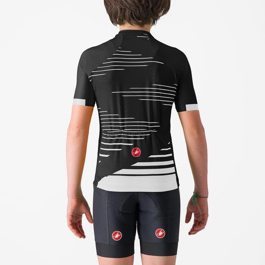 CASTELLI AERO KID JERSEY LIGHT BLACK/SILVER GRAY