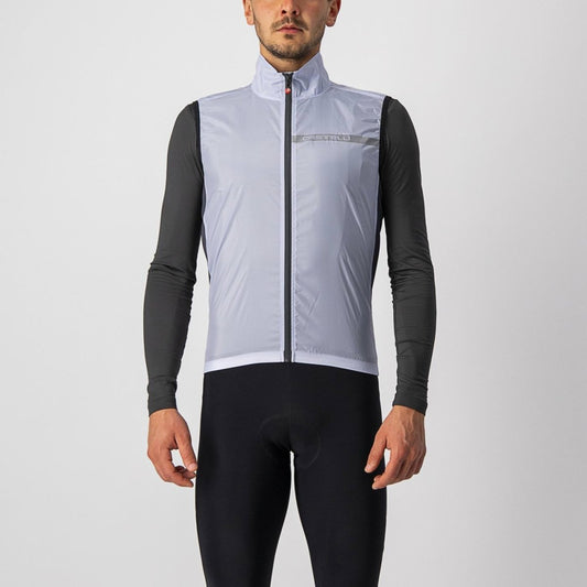 CASTELLI SQUADRA STRETCH VEST SILVER GREY/DARK GREY