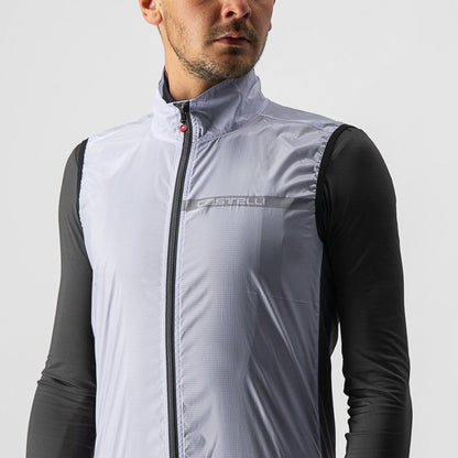 CASTELLI SQUADRA STRETCH VEST SILVER GRAY/DARK GRAY