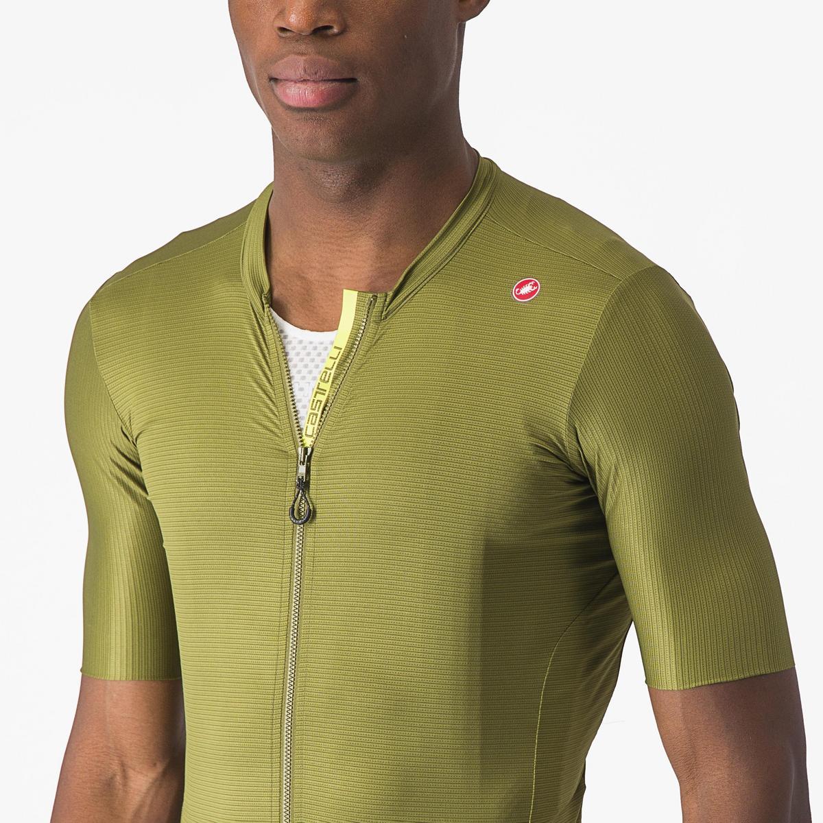 CASTELLI ESPRESSO JERSEY SAGE/ELECTRIC LIME