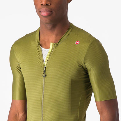 CASTELLI ESPRESSO JERSEY SAGE/ELECTRIC LIME