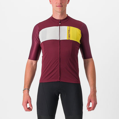 CASTELLI PROLOGO 7 JERSEY BORDEAUX/IVORY-PASSION FRUIT