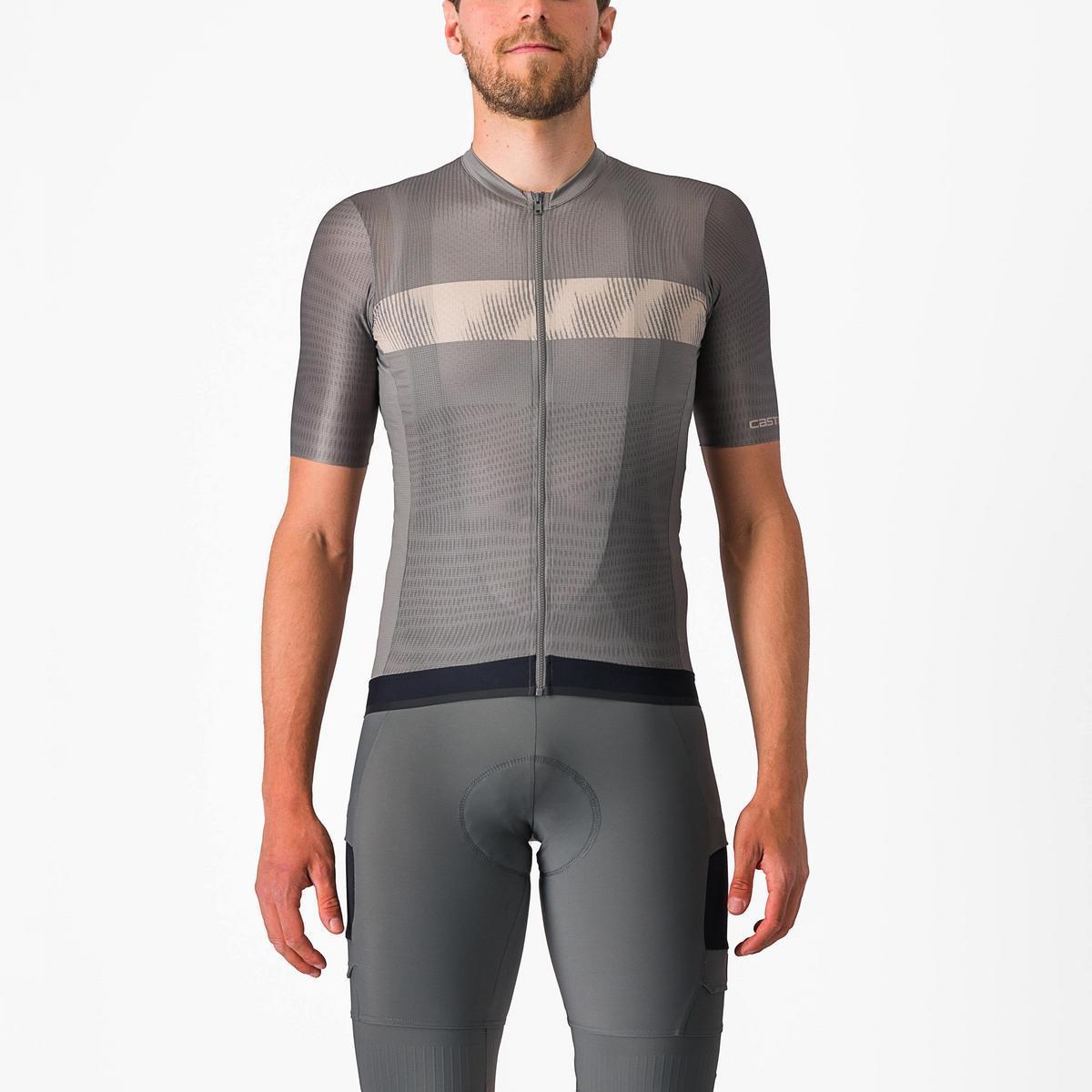 CASTELLI UNLIMITED ENDURANCE JERSEY GUNMETAL GRAY/CLAY