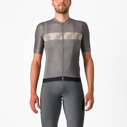 CASTELLI UNLIMITED ENDURANCE JERSEY GUNMETAL GRAY/CLAY