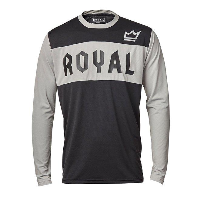 ROYAL RACING APEX JERSEY LS GREY/BLACK M