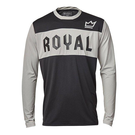 ROYAL RACING APEX JERSEY LS GREY/BLACK M