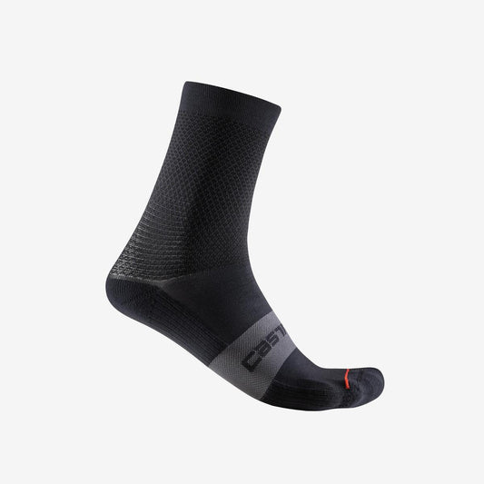 CASTELLI ESPRESSO WOMENS 12 SOCK BLACK