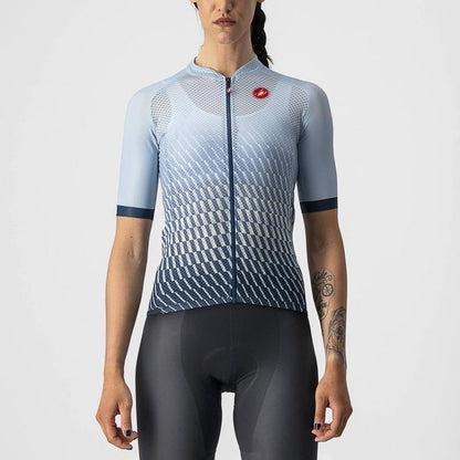 CASTELLI CLIMBER'S 2.0 WOMENS JERSEY FOG BLUE & LIGHT ACQUA-MOONLIT OCEAN