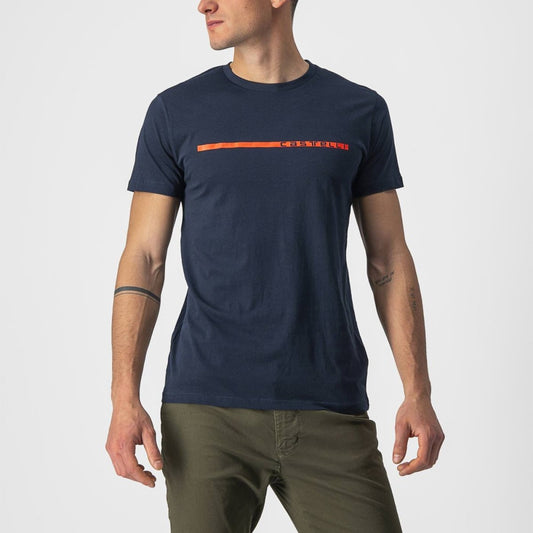 CASTELLI VENTAGLIO TEE SAVILE BLUE/RED