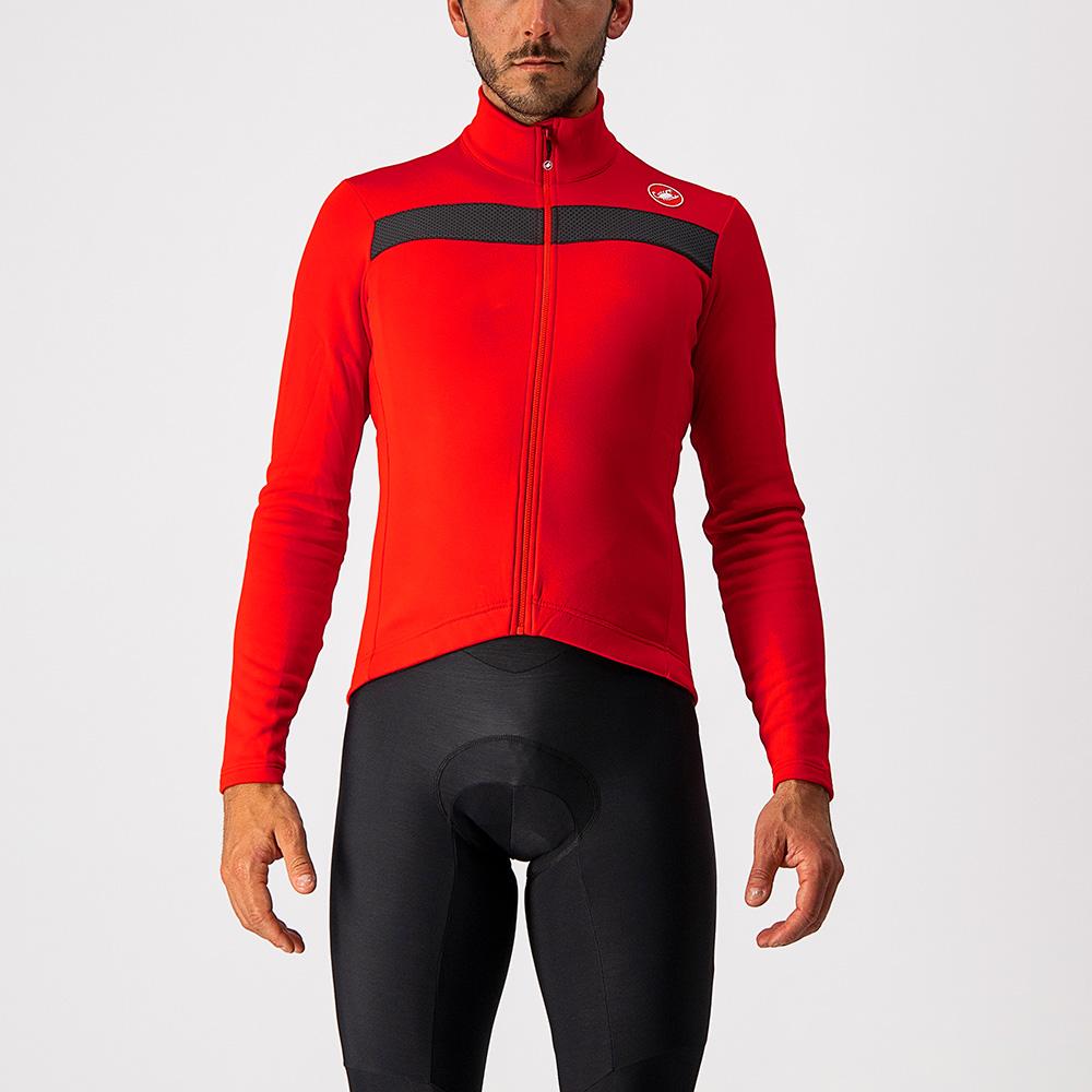 CASTELLI PURO 3 JERSEY FULL ZIP RED/BLACK REFLEX