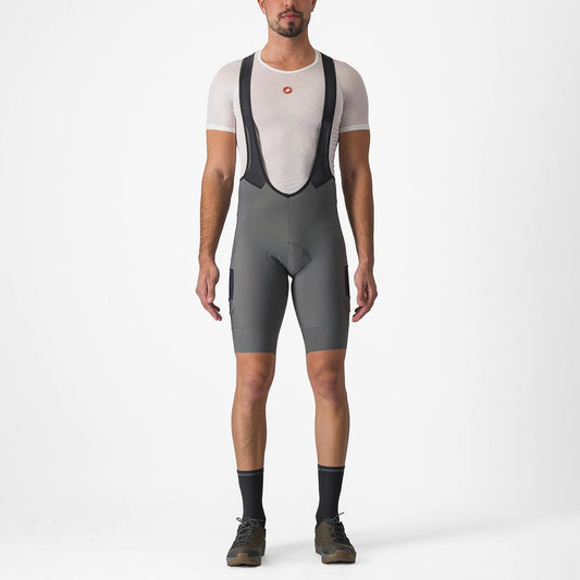 CASTELLI UNLIMITED CARGO BIBSHORT GUNMETAL GRAY