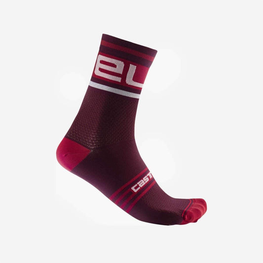 CASTELLI PROLOGO 15 SOCK BORDEAUX/WHITE