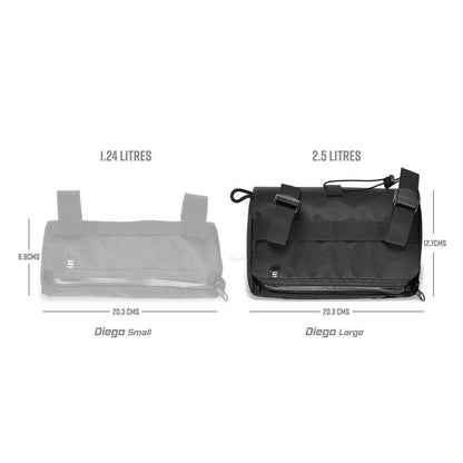 SPEEDSLEEV HANDLEBAR BAG DIEGO LARGE BLACK