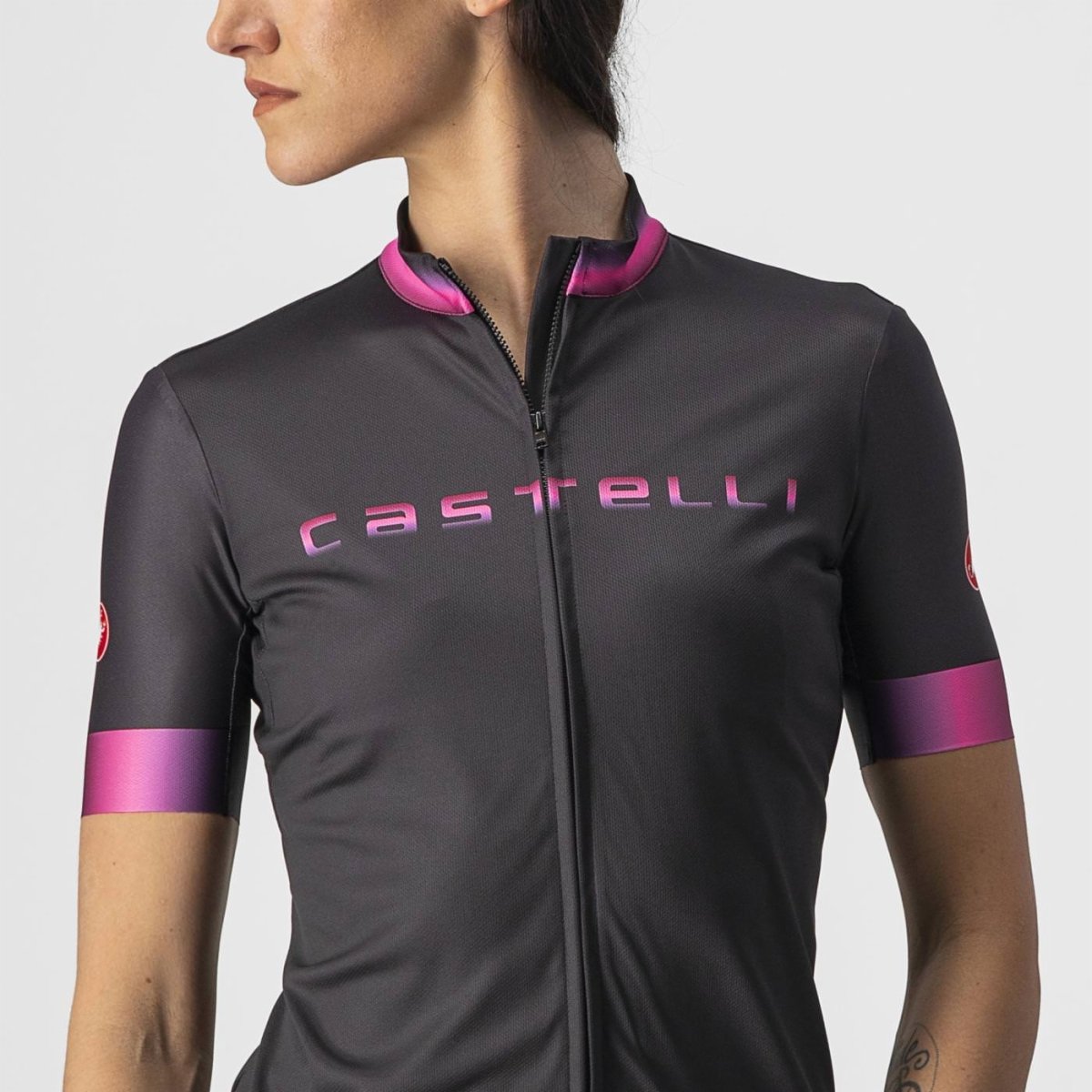 CASTELLI GRADIENT JERSEY LIGHT BLACK