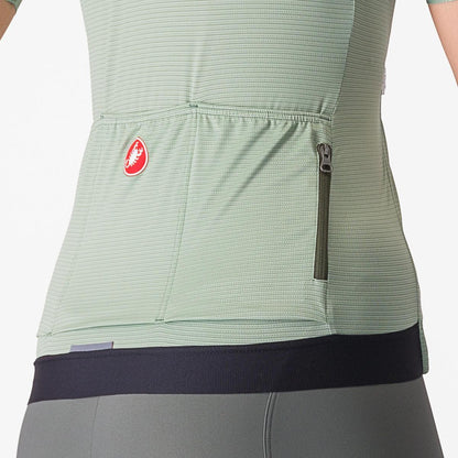 CASTELLI ESPRESSO  WOMENS JERSEY DEFENDER GREEN/DEEP GREEN