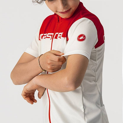 CASTELLI NEO PROLOGO JERSEY IVORY/RED