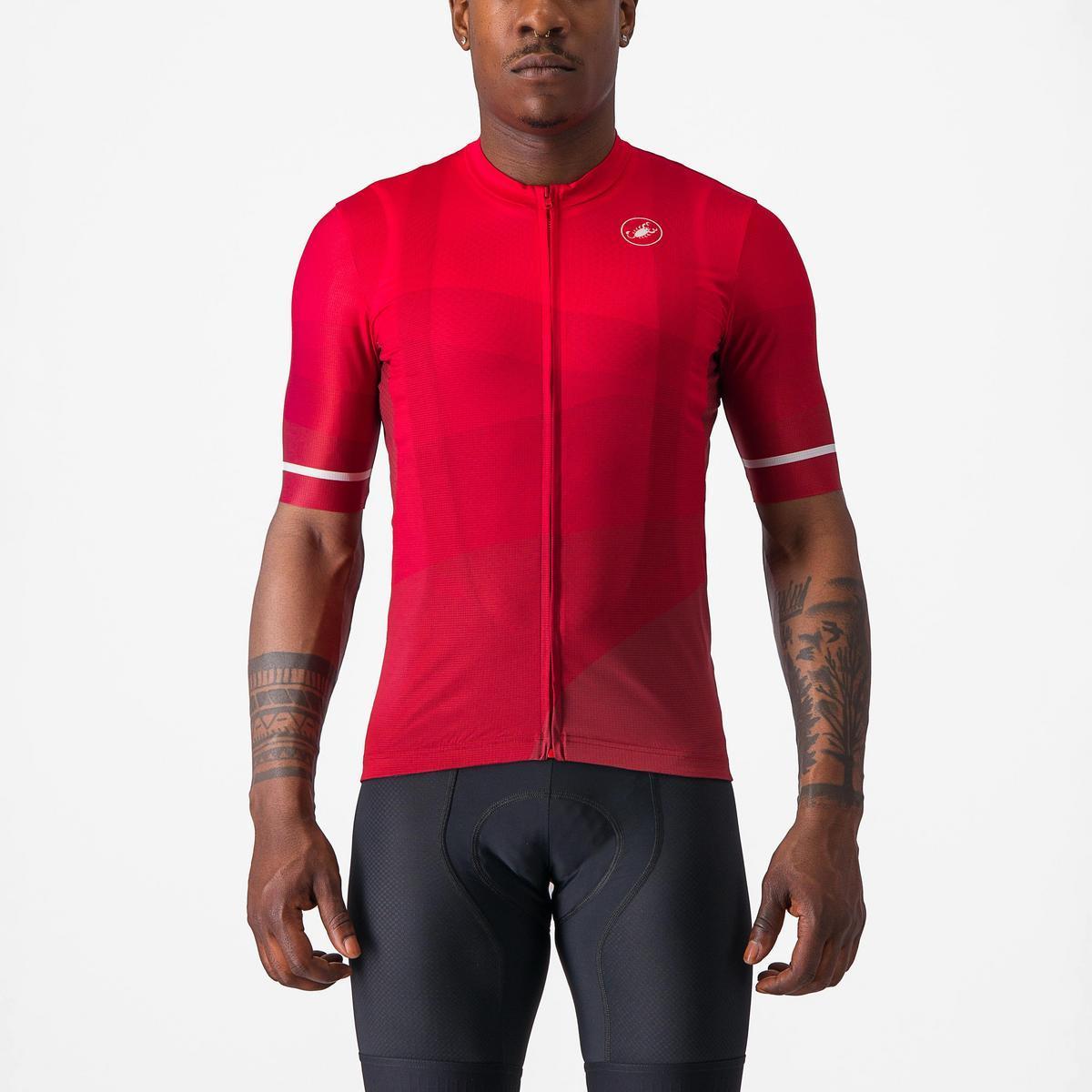 CASTELLI ORIZZONTE JERSEY RICH RED/RED-WHITE