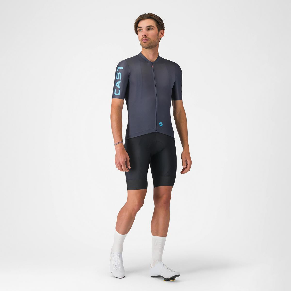 CASTELLI ENTRATA APEX JERSEY TWILIGHT BLUE/NEON COBALT