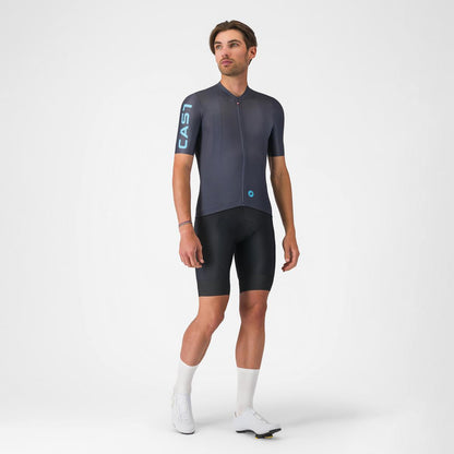 CASTELLI ENTRATA APEX JERSEY TWILIGHT BLUE/NEON COBALT