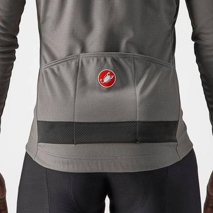 CASTELLI PURO 3 JERSEY FZ NICKEL GRAY/BLACK REFLEX