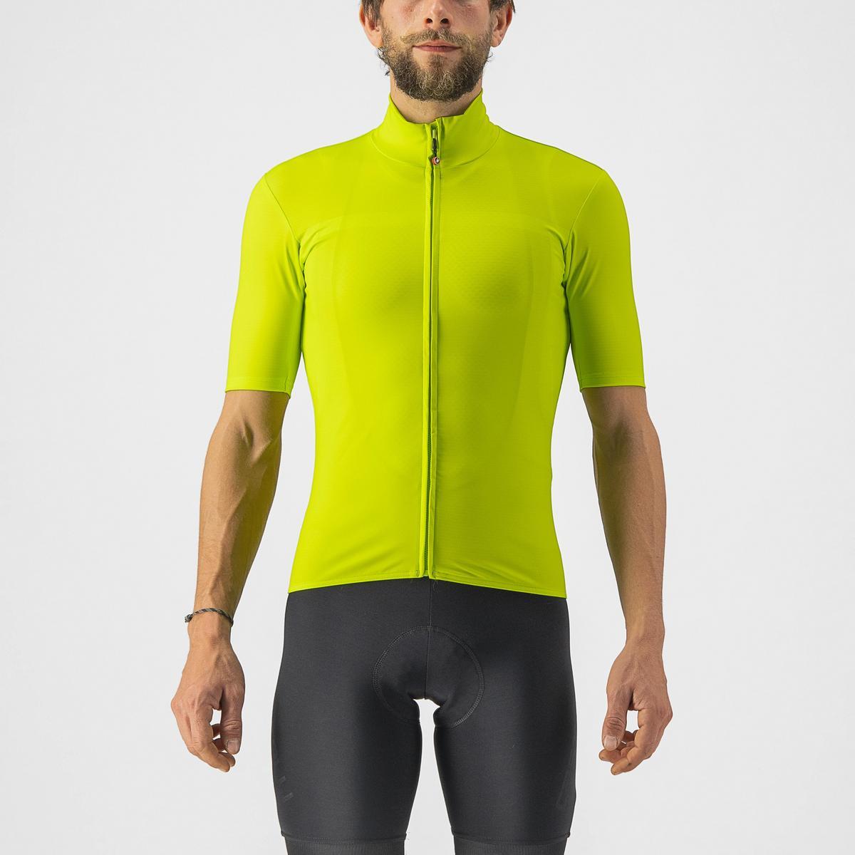 CASTELLI PRO THERMAL MID SS JERSEY ELECTRIC LIME