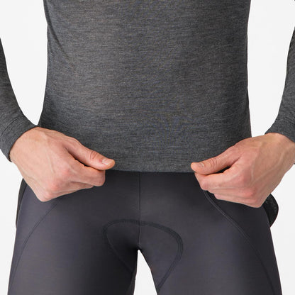 CASTELLI MEDIO BASE LAYER LS MELANGE GRAY