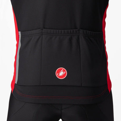 CASTELLI ENTRATA JACKET RED/BLACK LIGHT BLACK