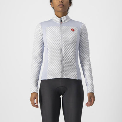 CASTELLI SFIDA 2 JERSEY FZ SILVER GRAY/WHITE (SMALL ONLY)