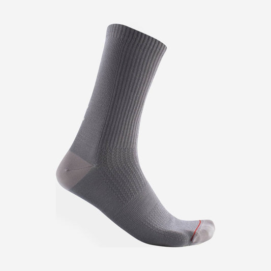 CASTELLI BANDITO WOOL 18 SOCK NICKEL GRAY