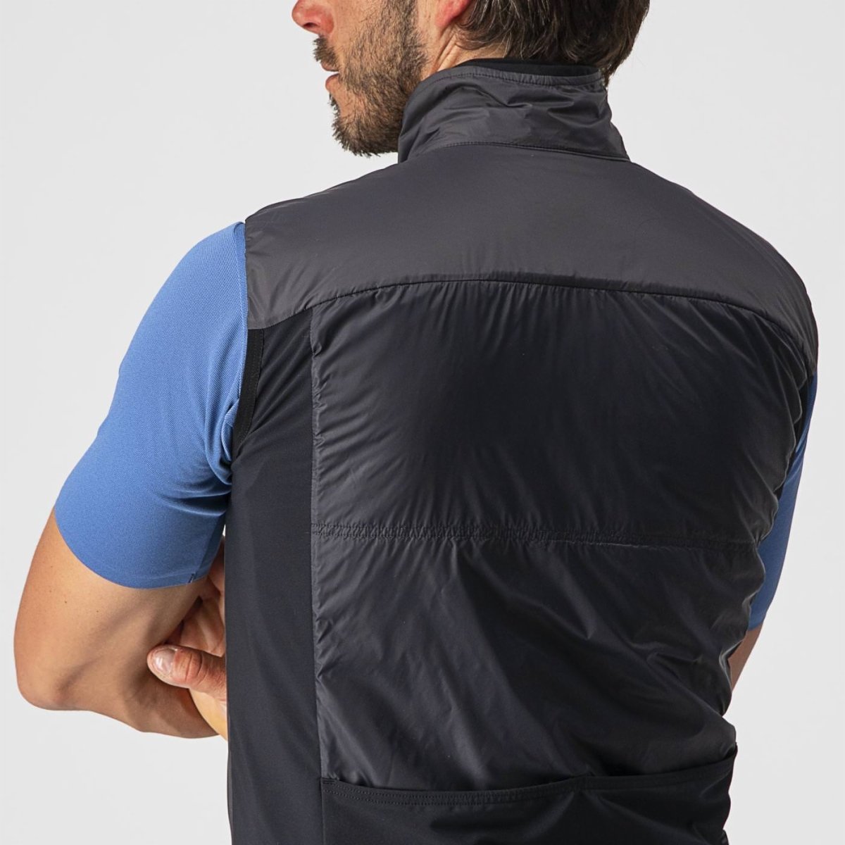 CASTELLI UNLIMITED PUFFY VEST DARK GREY/BLACK-SILVER GREY