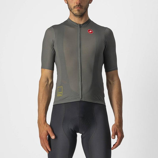 CASTELLI BREATHE ATTACK JERSEY FOREST GREY M S+D