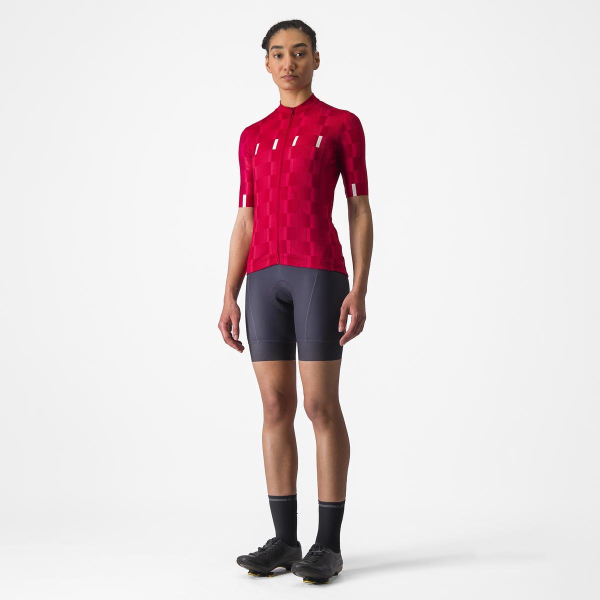 CASTELLI DIMENSIONE JERSEY RICH RED/HIBISCUS-WHITE