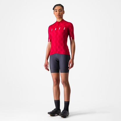 CASTELLI DIMENSIONE JERSEY RICH RED/HIBISCUS-WHITE