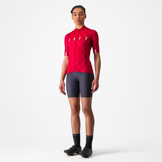 CASTELLI DIMENSIONE JERSEY RICH RED/HIBISCUS-WHITE